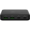 100 W USB-C PD GaN -moniporttipöytälaturi, musta