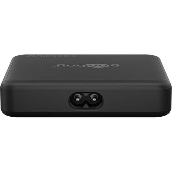 100 W USB-C PD GaN -moniporttipöytälaturi, musta