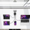 100 W USB-C PD GaN -moniporttipöytälaturi, musta