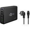240 W USB-C PD GaN -moniporttipikalaturi, musta
