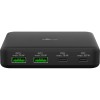 65 W USB-C PD GaN -moniporttipöytälaturi, musta