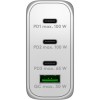 100 W USB-C PD GaN -moniporttipikalaturi, valkoinen