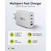 100 W USB-C PD GaN -moniporttipikalaturi, valkoinen