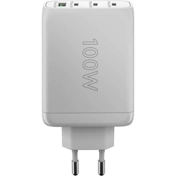 100 W USB-C PD GaN -moniporttipikalaturi, valkoinen