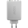 100 W USB-C PD GaN -moniporttipikalaturi, valkoinen