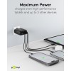 100 W USB-C PD GaN -moniporttipikalaturi, musta