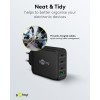 100 W USB-C PD GaN -moniporttipikalaturi, musta