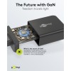 100 W USB-C PD GaN -moniporttipikalaturi, musta