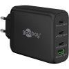 100 W USB-C PD GaN -moniporttipikalaturi, musta