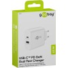45 W USB-C PD GaN -kaksoispikalaturi, valkoinen