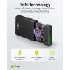 45 W USB-C PD GaN -kaksoispikalaturi 90° litteä musta