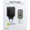 65 W USB-C PD GaN -kaksoispikalaturi, musta