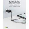 65 W USB-C PD GaN -kaksoispikalaturi, musta