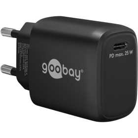 25 W USB-C PD GaN -pikalaturi, musta