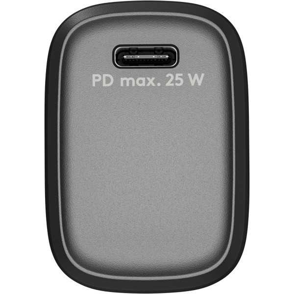 25 W USB-C PD GaN -pikalaturi, musta