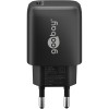 25 W USB-C PD GaN -pikalaturi, musta