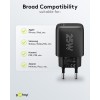 25 W USB-C PD GaN -pikalaturi, musta