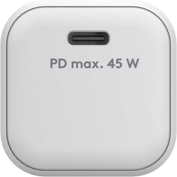 45 W USB-C PD GaN -pikalaturi Nano, valkoinen