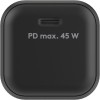 45 W USB-C PD GaN -pikalaturi Nano, musta