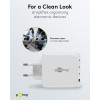 68 W USB-C PD GaN -moniporttipikalaturi, valkoinen