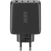 68 W USB-C PD GaN -moniporttipikalaturi, musta