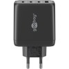 68 W USB-C PD GaN -moniporttipikalaturi, musta