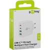 68 W USB-C PD GaN -moniporttipikalaturi, valkoinen
