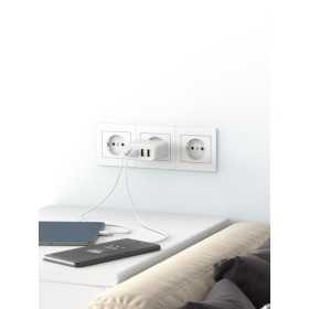 68 W USB-C PD GaN -moniporttipikalaturi, valkoinen