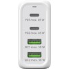 68 W USB-C PD GaN -moniporttipikalaturi, valkoinen