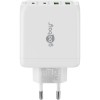 68 W USB-C PD GaN -moniporttipikalaturi, valkoinen