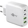 68 W USB-C PD GaN -moniporttipikalaturi, valkoinen