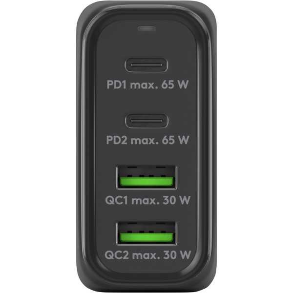68 W USB-C PD GaN -moniporttipikalaturi, musta