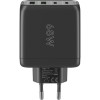 68 W USB-C PD GaN -moniporttipikalaturi, musta