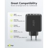 68 W USB-C PD GaN -moniporttipikalaturi, musta