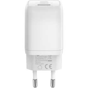 65 W USB-C PD GaN -moniporttipikalaturi Nano, valkoinen