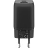 65 W USB-C PD GaN -moniporttipikalaturi Nano, musta