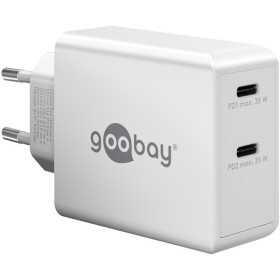 36 W USB-C PD -kaksoispikalaturi, valkoinen