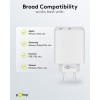 36 W USB-C PD -kaksoispikalaturi, valkoinen