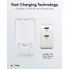 36 W USB-C PD -kaksoispikalaturi, valkoinen