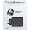 36 W USB-C PD -kaksoispikalaturi, musta