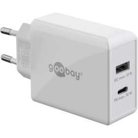30 W USB-C PD -kaksoispikalaturi, valkoinen