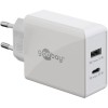 30 W USB-C PD -kaksoispikalaturi, valkoinen