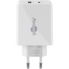 30 W USB-C PD -kaksoispikalaturi, valkoinen