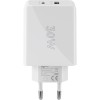 30 W USB-C PD -kaksoispikalaturi, valkoinen