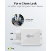 30 W USB-C PD -kaksoispikalaturi, valkoinen