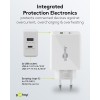 30 W USB-C PD -kaksoispikalaturi, valkoinen