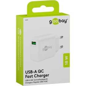 18 W USB-A QC -pikalaturi, valkoinen