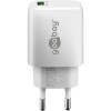 18 W USB-A QC -pikalaturi, valkoinen