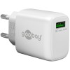 18 W USB-A QC -pikalaturi, valkoinen