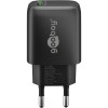 18 W USB-A QC -pikalaturi, musta